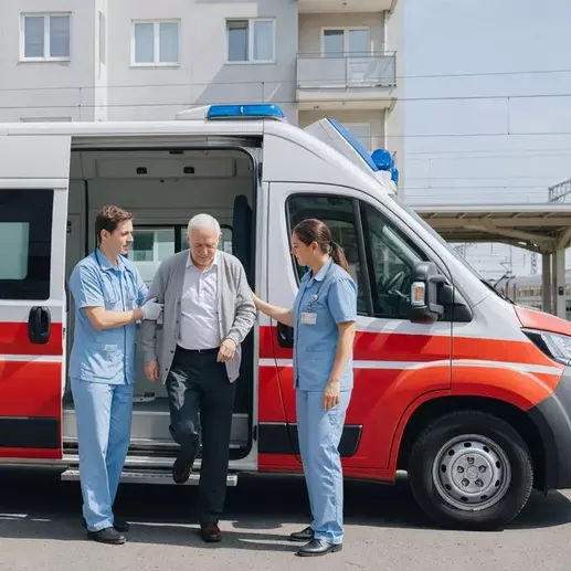 перевозка больного до поезда